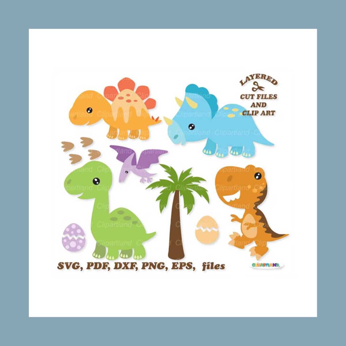 INSTANT Download. Cute baby dinosaur svg cut file. Dino clip - Inspire ...