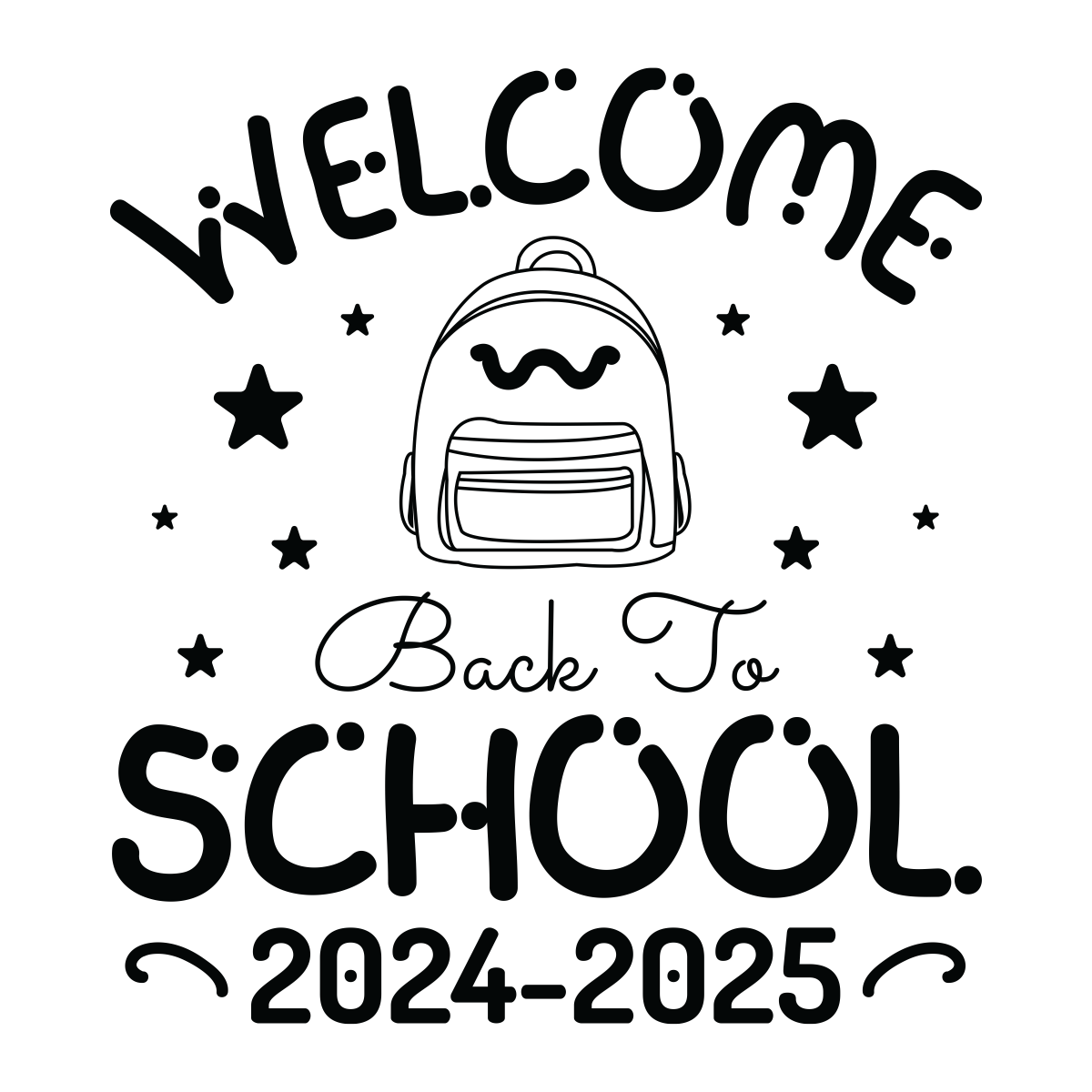 Welcome Back to School 2024 - 2025 SVG Digital Download File | Inspire ...