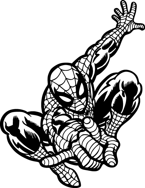 Spiderman Logo Svg, Superhero svg, Spiderman Silhouette Svg - Inspire