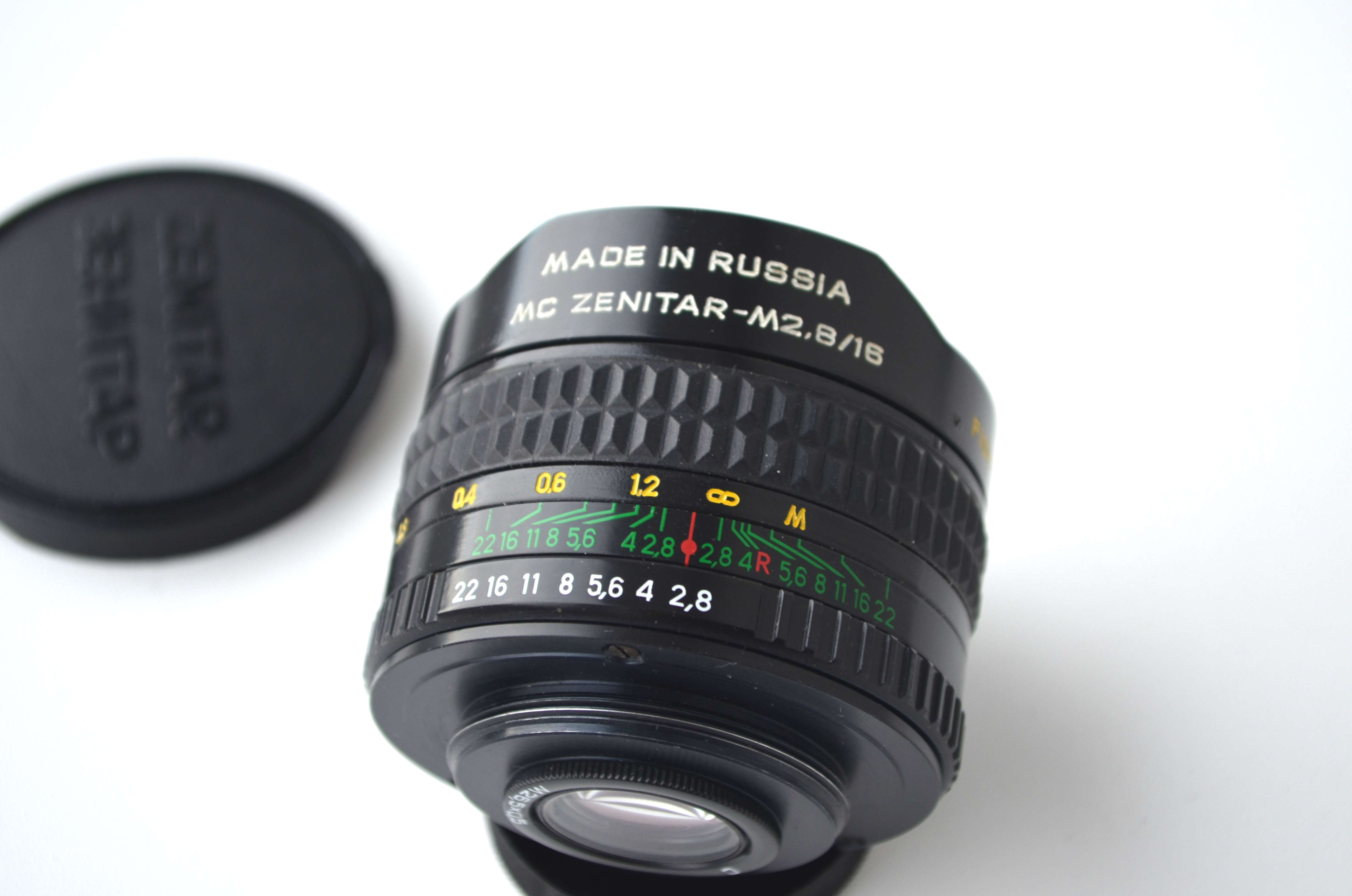 ZENITAR-M16mm F2.8 FISH EYE M42 中古実用品 Zenit 16mm f2.8 MC Zenitar-M Fish-Eye - Lens – Kamerastore