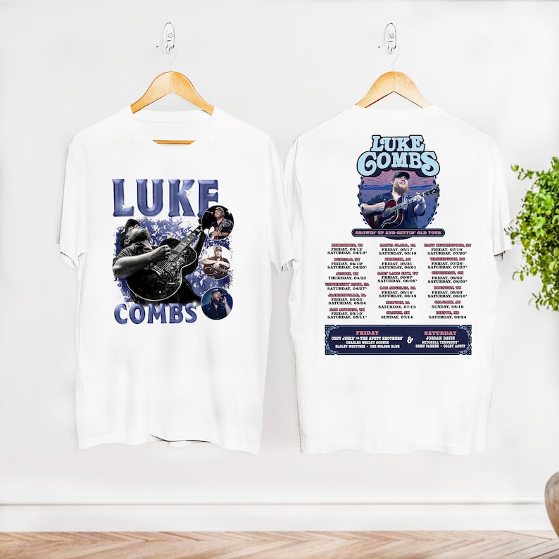 Graphic Luke Combs Shirt, Luke Combs 2024 Tour Growing Up an | Inspire ...