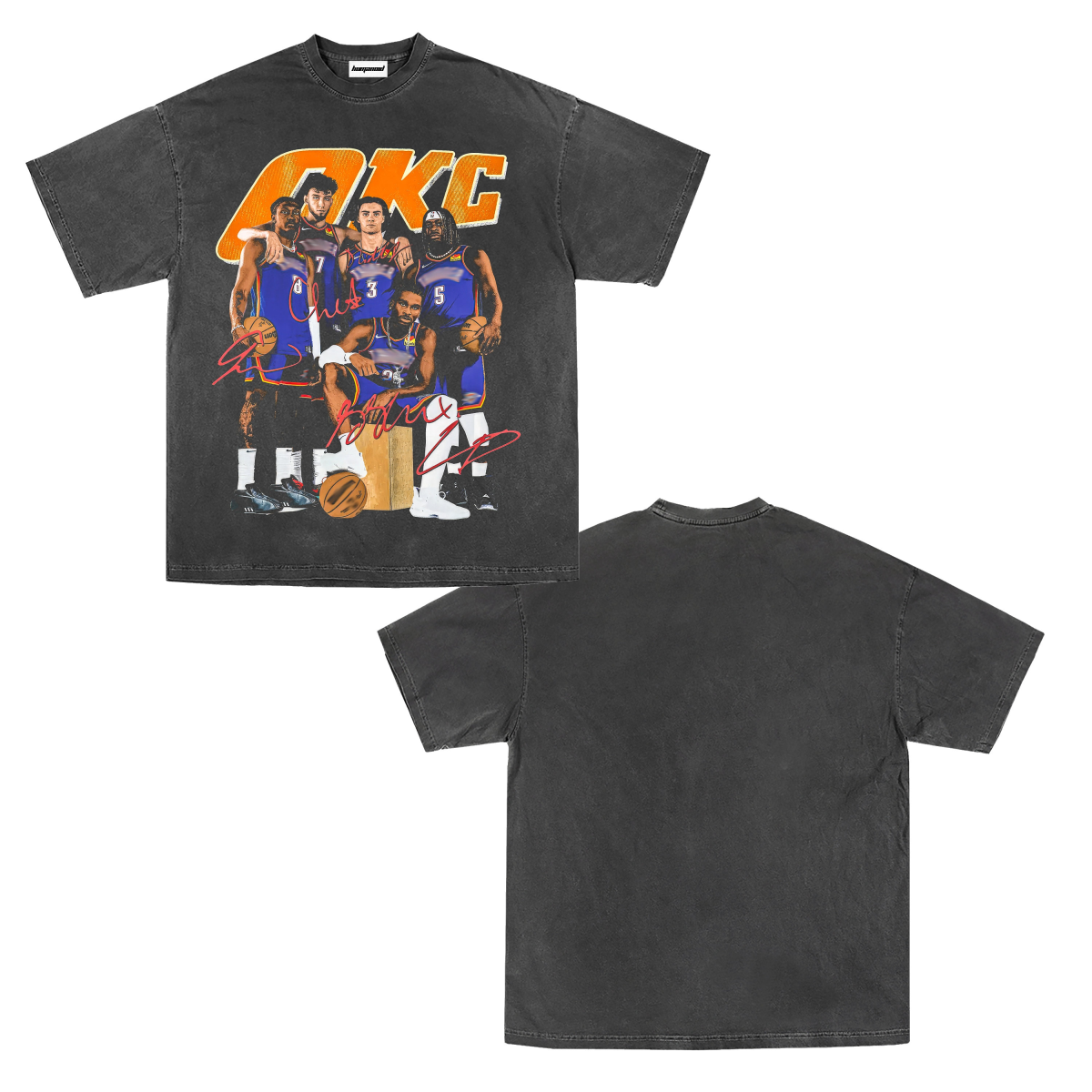 OKC Basketball Thunder Oklahoma City Starting Five Streetwea | Inspire ...
