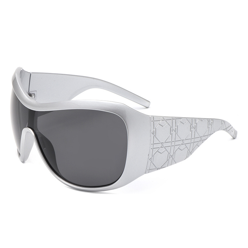 Oversized Vintage Square Sunglasses for Women and Men Stylish Gradient Shield Shades for Driving and