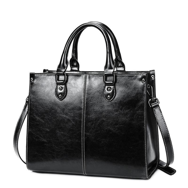 Premium Genuine Leather Handbag for Women Crossbody Shoulder Tote in Real Cowhide