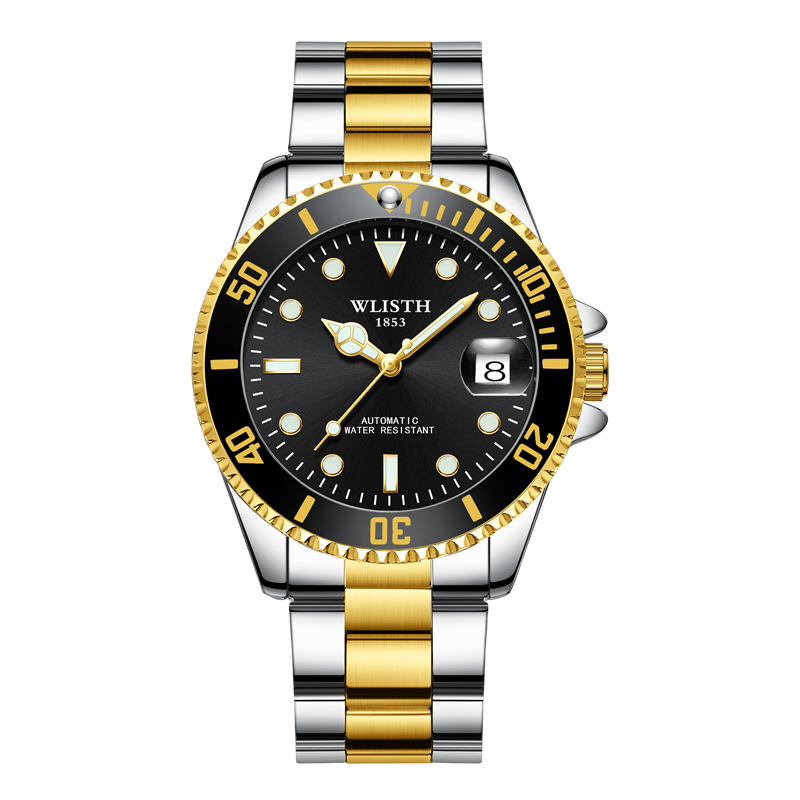 Classic Automatic Mechanical Watch for Men Waterproof Luminous Stainless Steel Luxury Date Watch