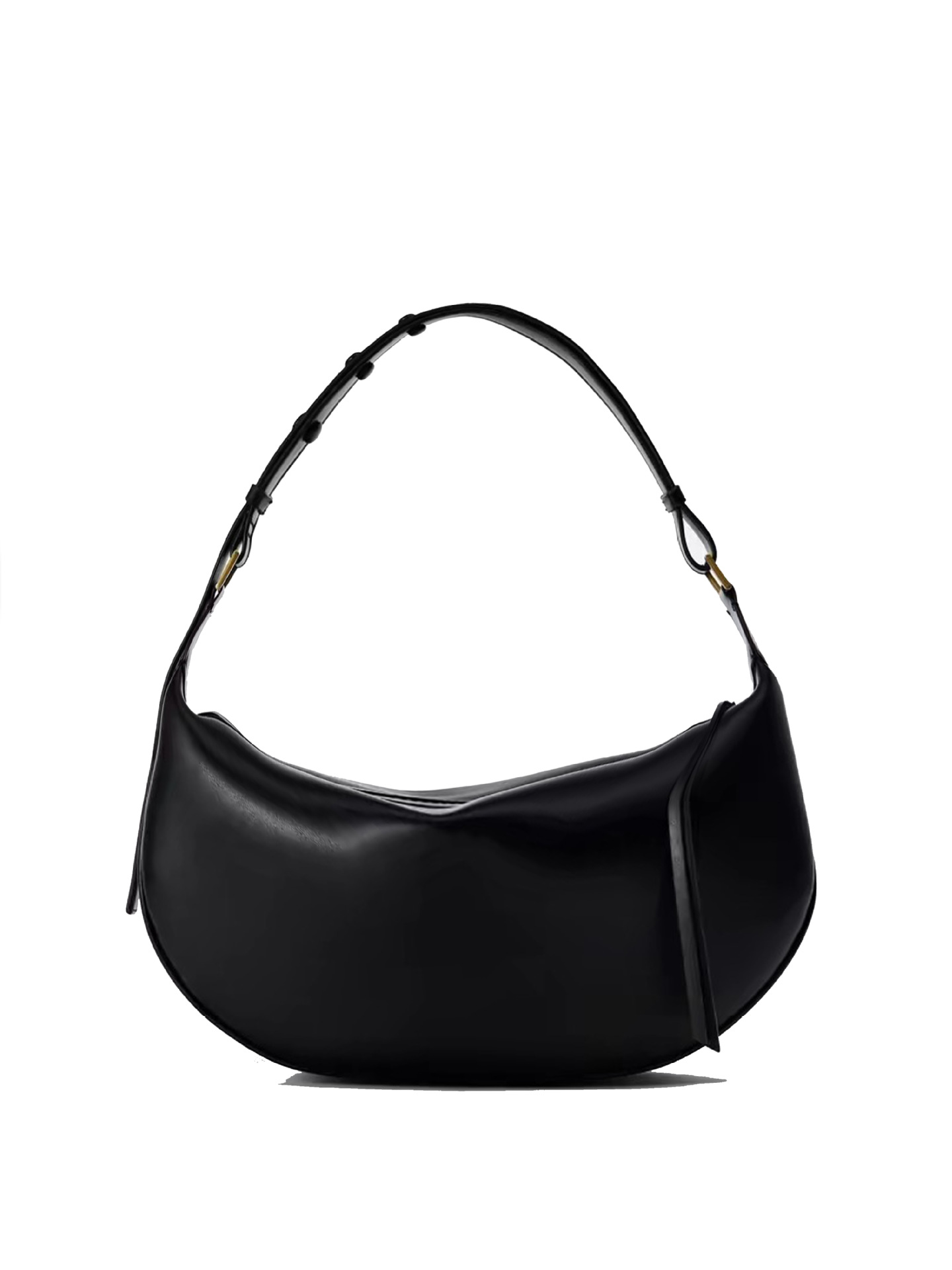 Chic Dumpling Crescent Armpit Bag for Women Large Capacity PU Leather Shoulder & Crossbody Handbag