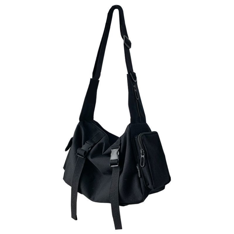 Stylish Womens Canvas Messenger Bag Large Capacity Crossbody Shoulder Bag for Students and Everyday Use