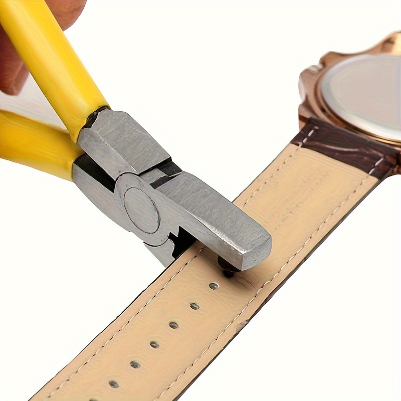 Leather Hole Punch Plier Effortless Tool for Belt Dog Collar Shoe Craft & Thin Strap Repair