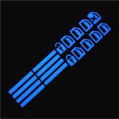 Glow Night Car Window Switch Stickers Luminous Interior Button Decals for Easy Night Driving