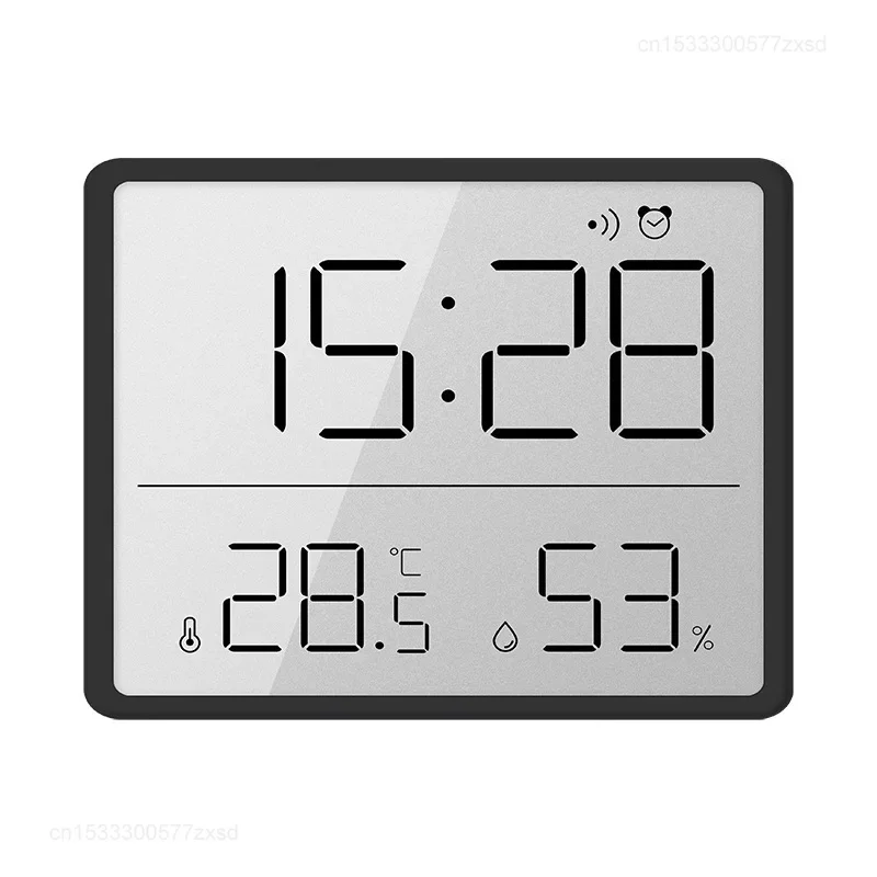 Multifunctional Temperature and Humidity Monitor with Clock Digital Hygrometer Thermometer for Home & Offics