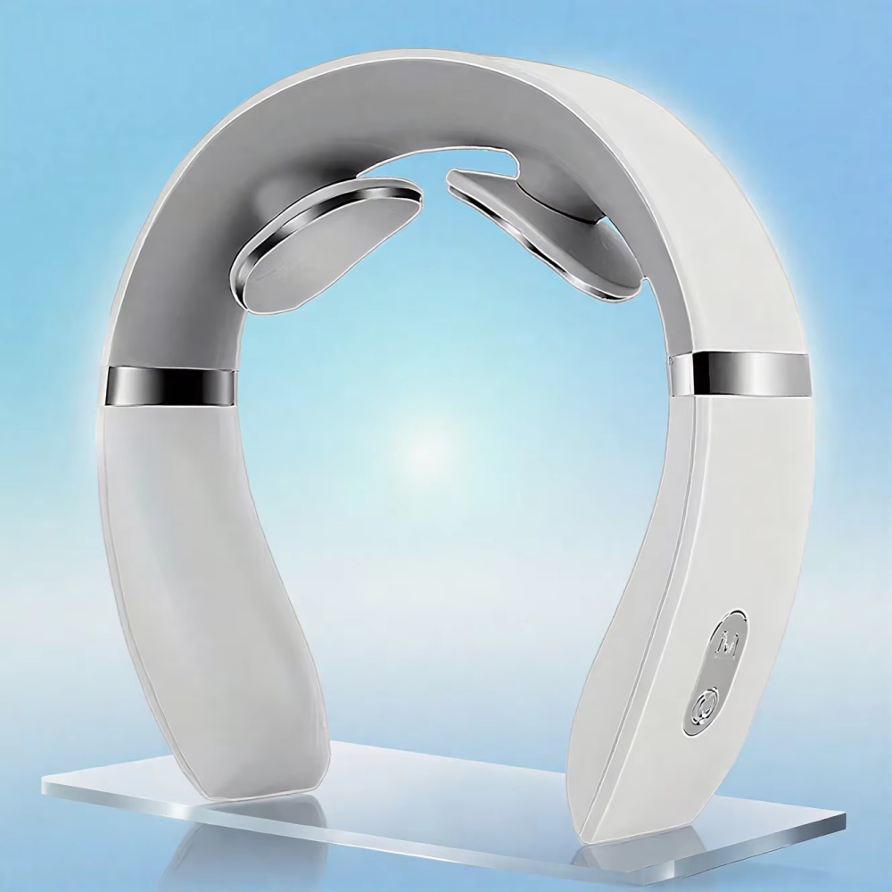 Portable Cervical Massager for Neck & Shoulder Pain Relief Deep Tissue Massage with Warm Pressing Relaxation