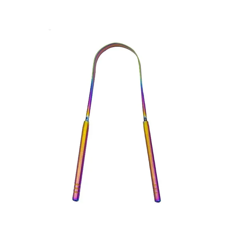 Stainless Steel Tongue Scraper for Fresh Breath U shaped Metal Tongue Cleaner for Oral Hygiene
