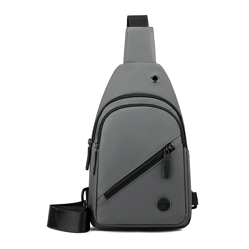 Mens Casual Nylon Sling Bag Lightweight Multipurpose Chest Crossbody for Hiking and Commuting