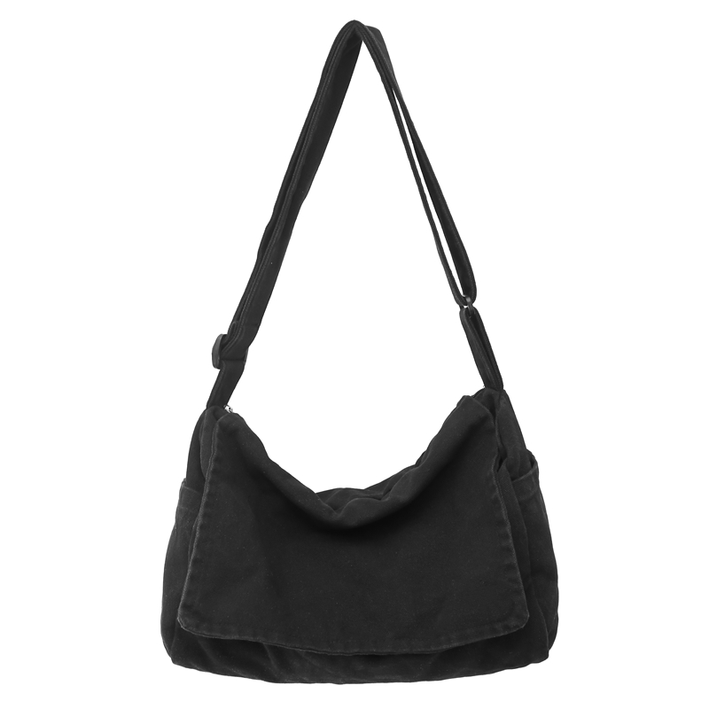 Trendy Flap Messenger Bag Large Capacity Crossbody Shoulder Bag with Adjustable Strap for Students and Professionals
