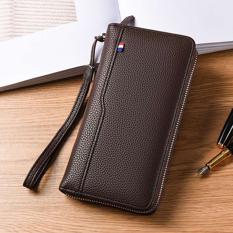 Leather RFID Wallet with Multi card Slots Large Capacity for Men & Women Business Card Holder & Passport Organizer