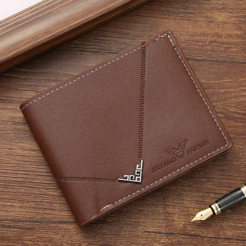 Slim RFID Leather Wallet for Men Minimalist Bifold Front Pocket Wallet with Credit Card Holder and Money Clip