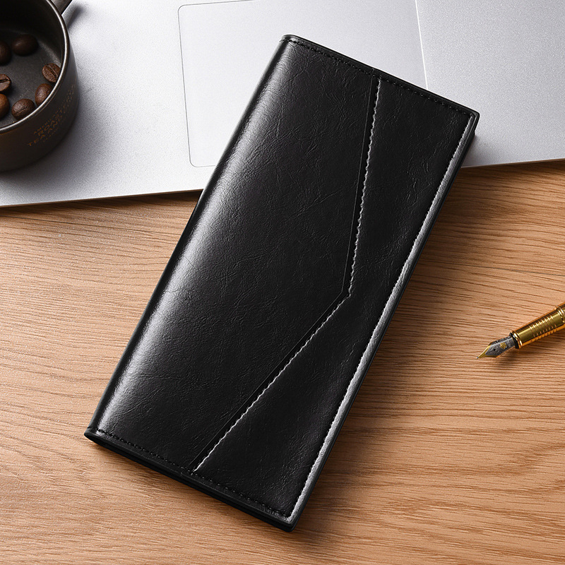 Mens Ultra Thin RFID Wallet with Money Clip & Card Holder
