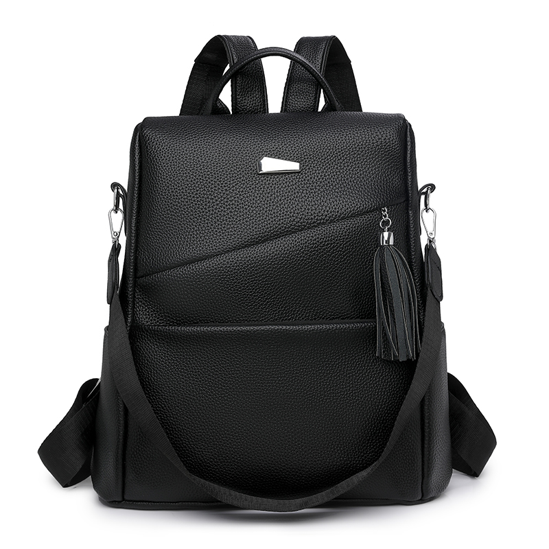 Women Anti Theft Backpack PU Leather Travel Bag Large Capacity Stylish School Backpack