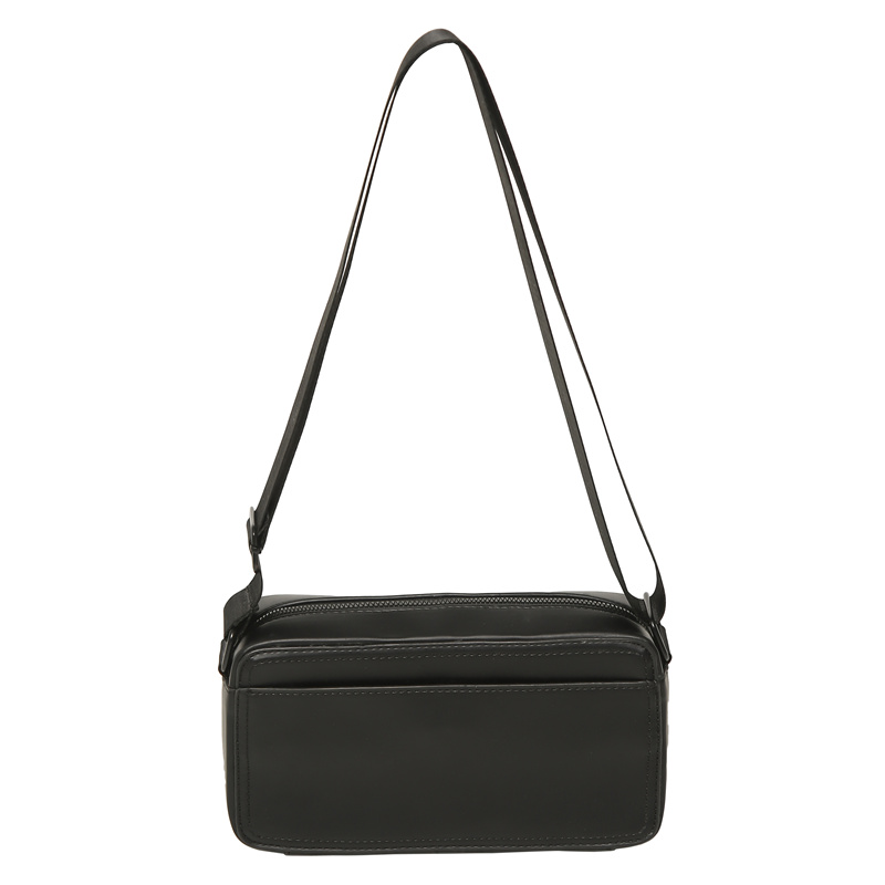 Minimalist PU Leather Small Crossbody Bag Lightweight Unisex Shoulder Bag