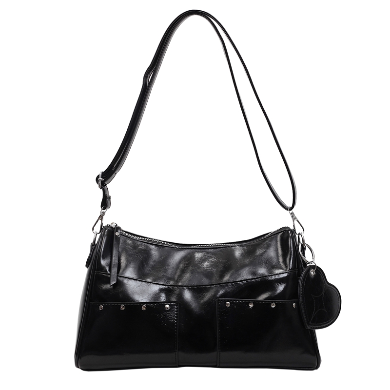 Elegant PU Leather Women Shoulder Bag Large Capacity Designer Underarm Handbag