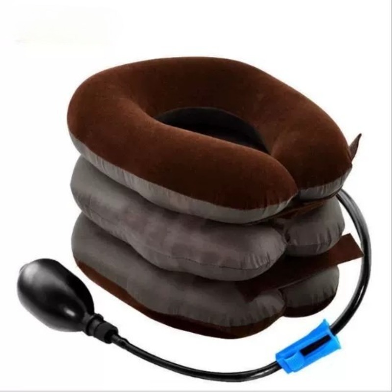 Adjustable Inflatable Neck Traction Device Cervical Support Brace for Neck Pain Relief