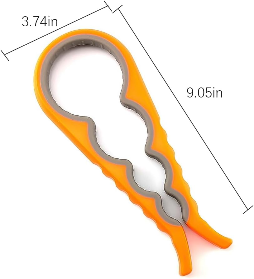 Multi Function Jar Opener Ergonomic Lid Remover for Seniors & Weak Hands