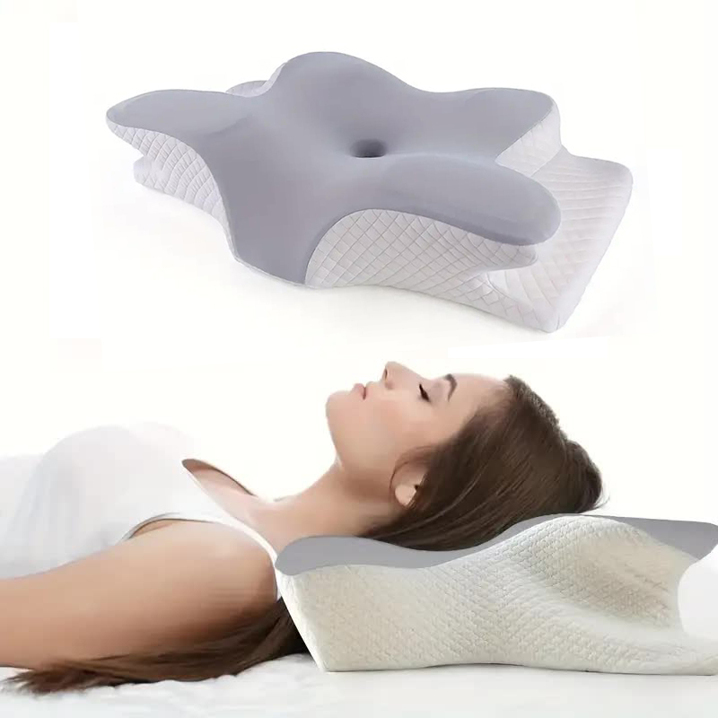 Butterfly Cervical Pillow Memory Foam Orthopedic Neck Support Pillow