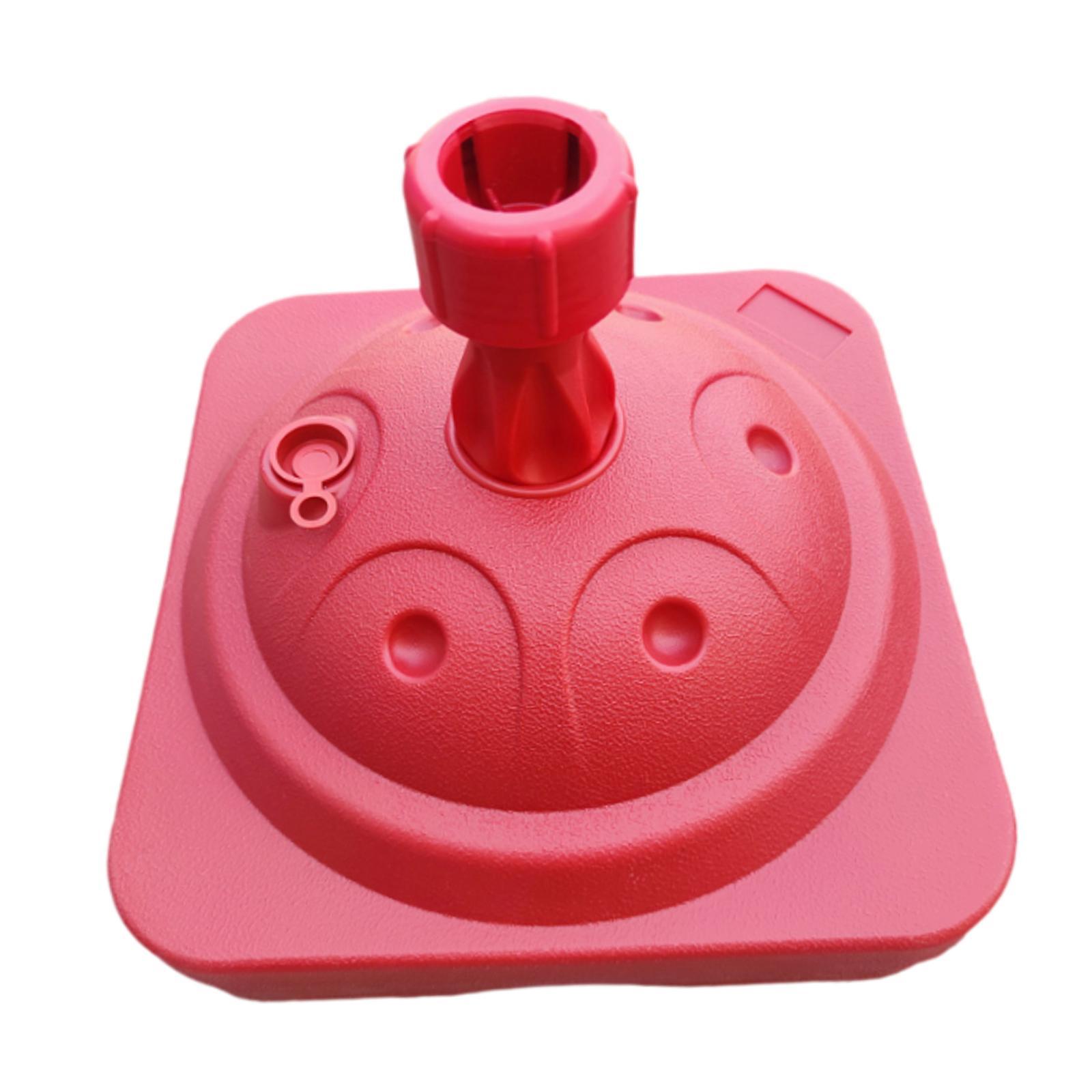 Heavy Duty Patio Umbrella Base Fillable Square Water-Filled Umbrella Base for Poles