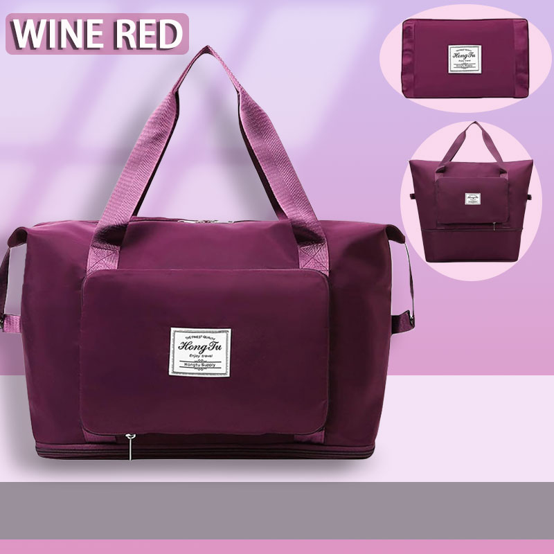 Expandable Large Capacity Travel Bag Waterproof Foldable Weekend Tote and Overnight Luggage