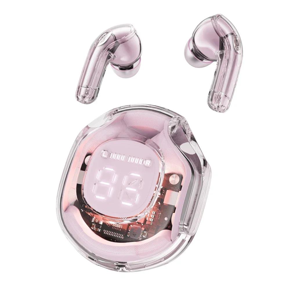 Smart LED Power Display TWS Wireless Earbuds HiFi Stereo Bluetooth Headphones