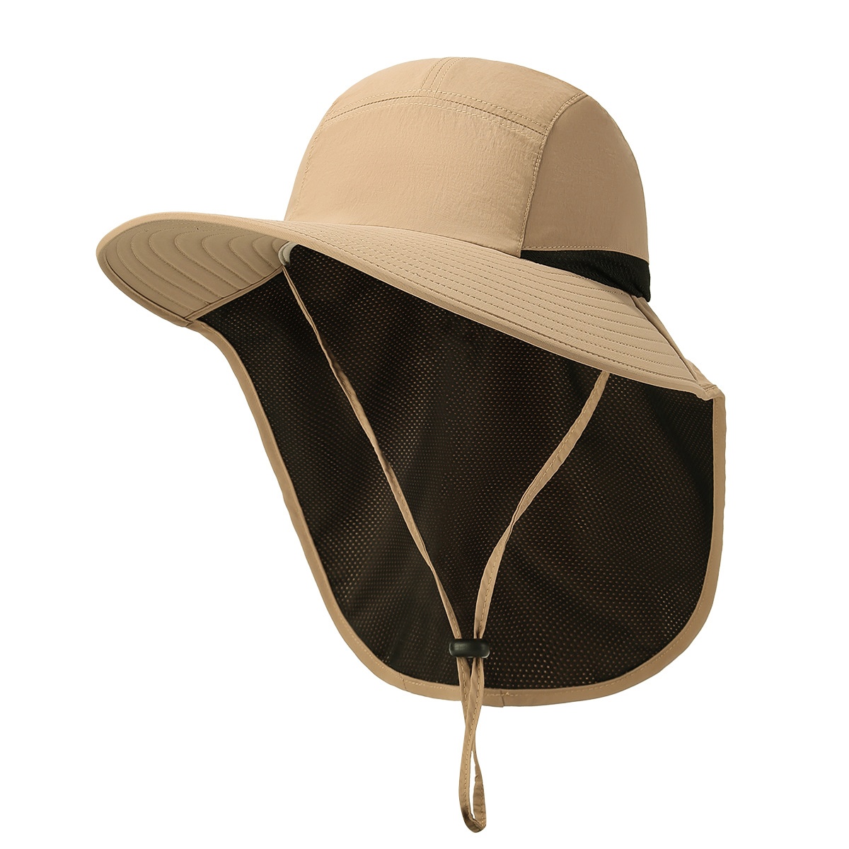Premium Outdoor Sun Protection Hat with Neck Flap Adjustable Windproof Fishing & Hiking Hat