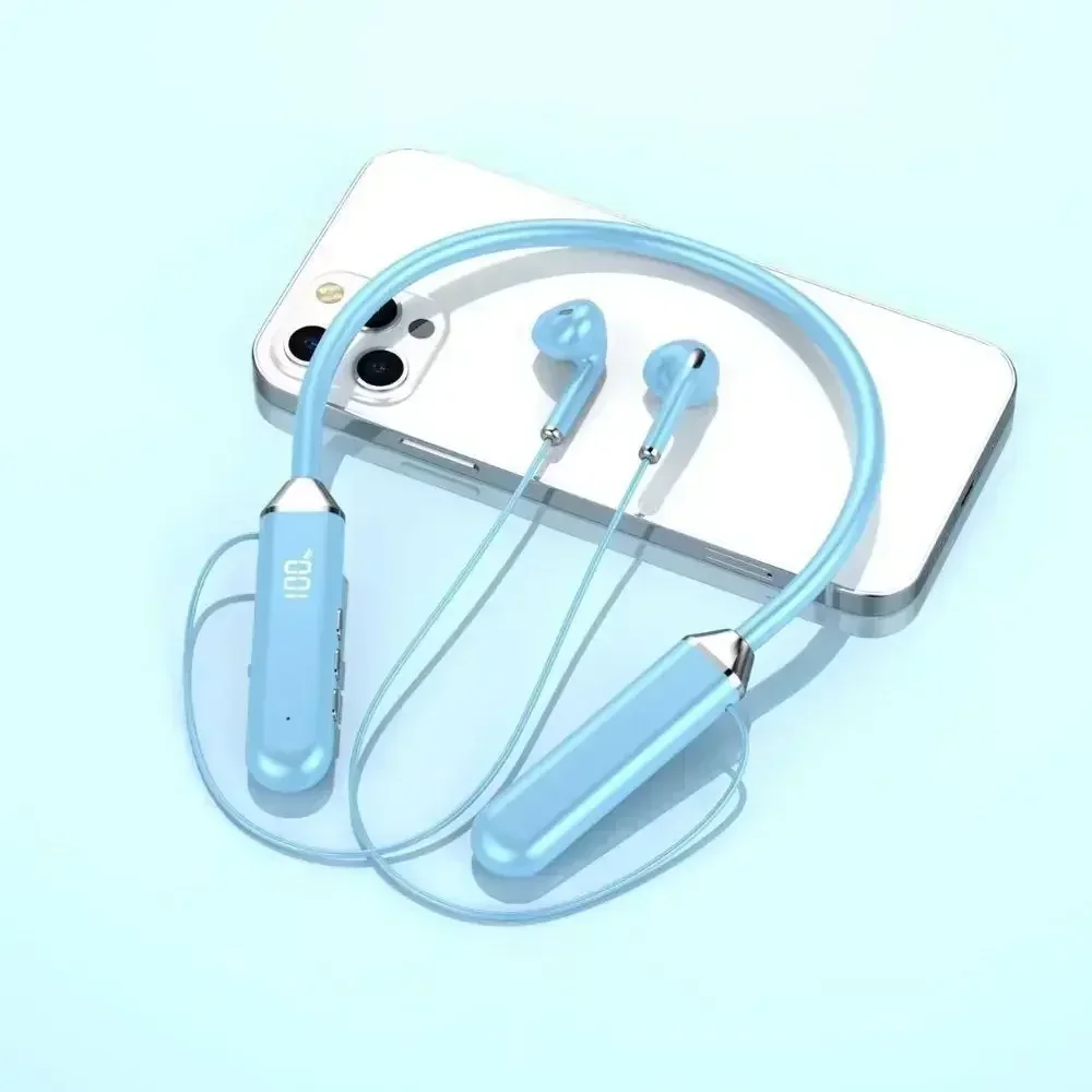 Premium Waterproof Bluetooth Headphones Wireless Neckband with Stereo Sound