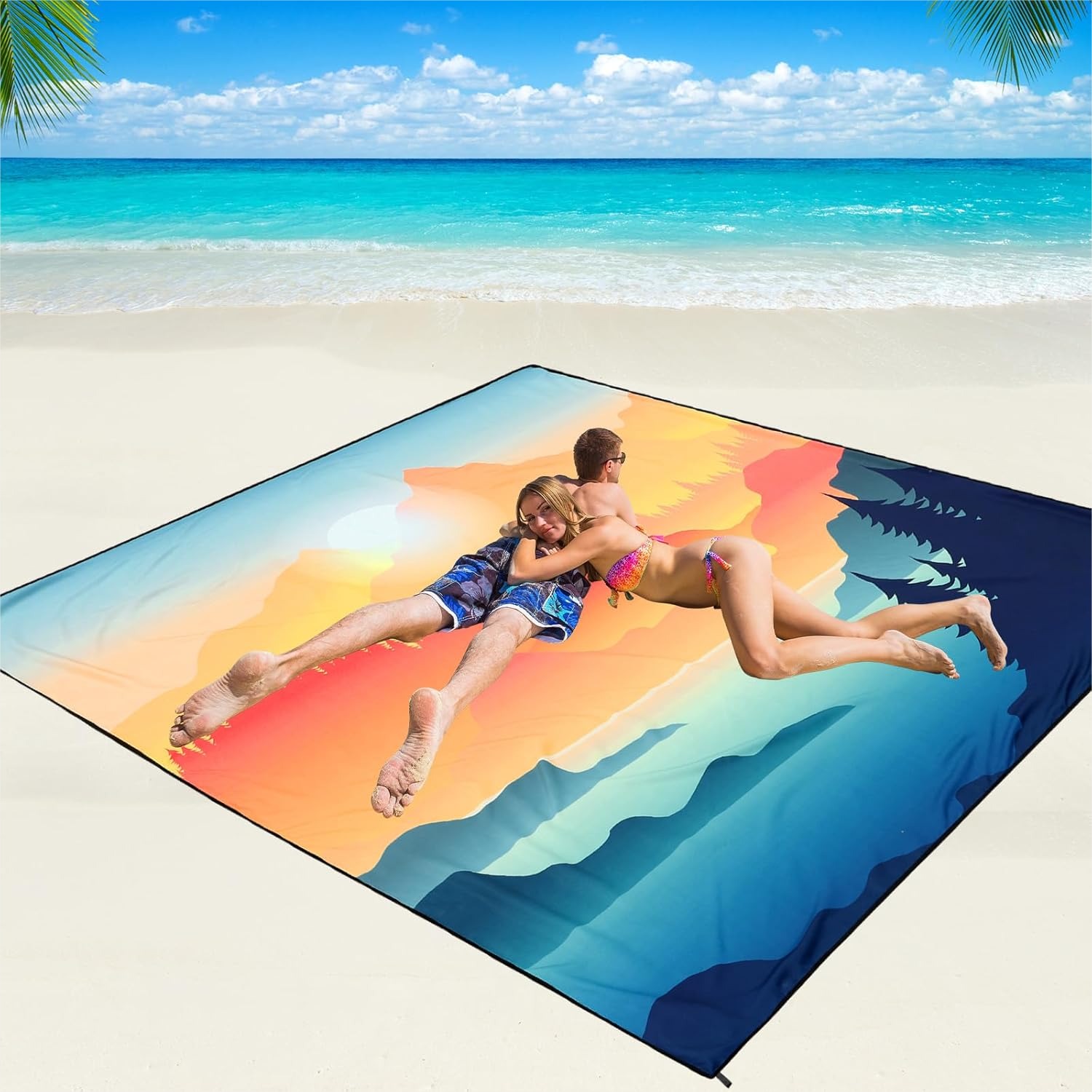 Waterproof Sandproof Beach Blanket Quick Dry Outdoor Picnic Mat