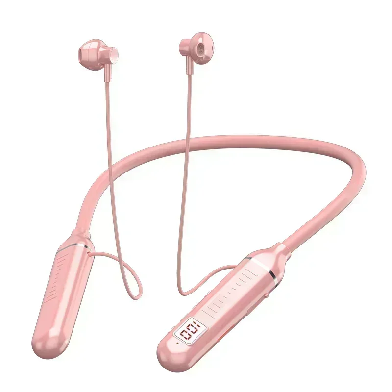 Premium Sports Neckband Headphones Wireless Bluetooth Earphones with HIFI Stereo & Gaming LED Display