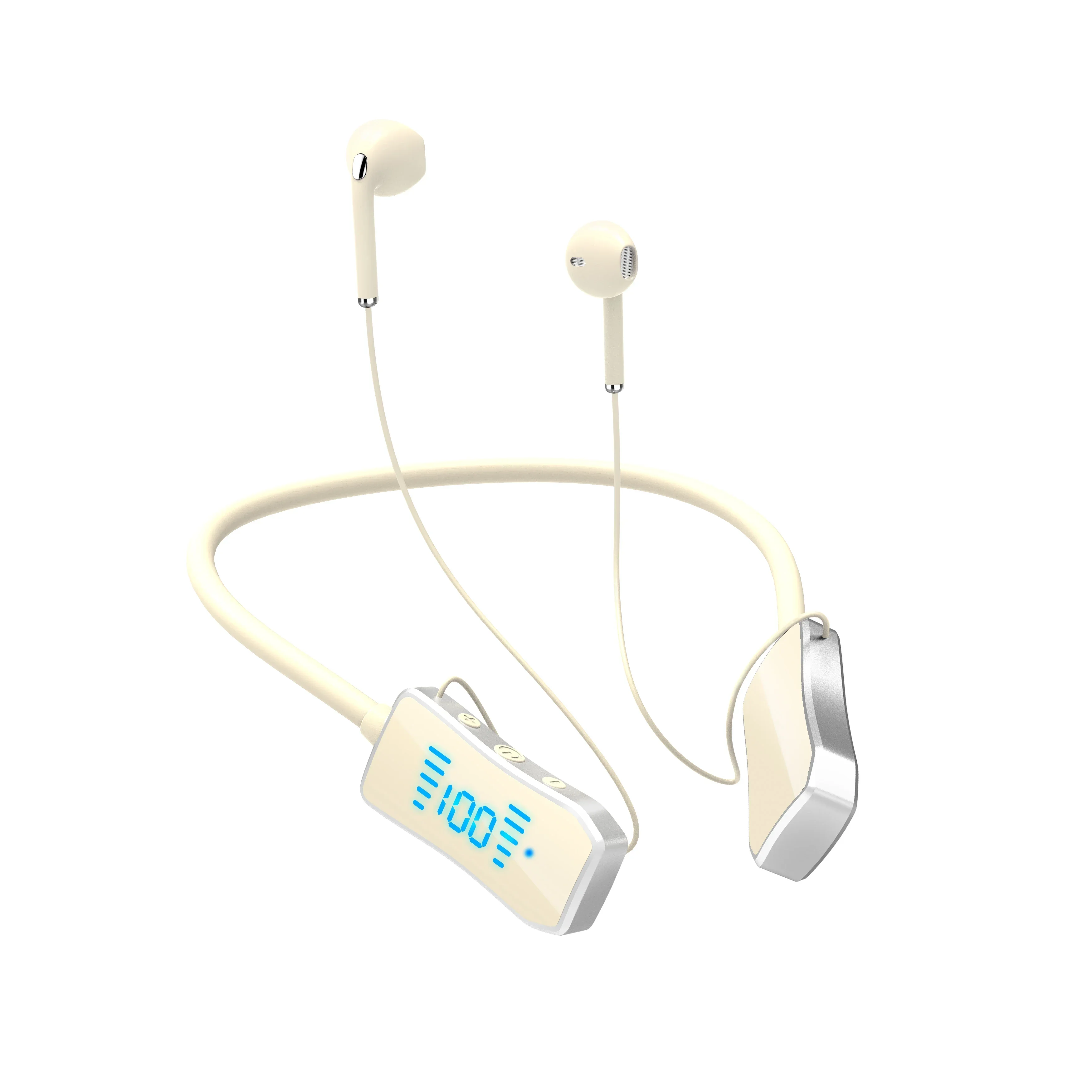 Sport Magnetic Neckband Wireless Earphones Waterproof Bluetooth Headset with Noise Canceling Mic