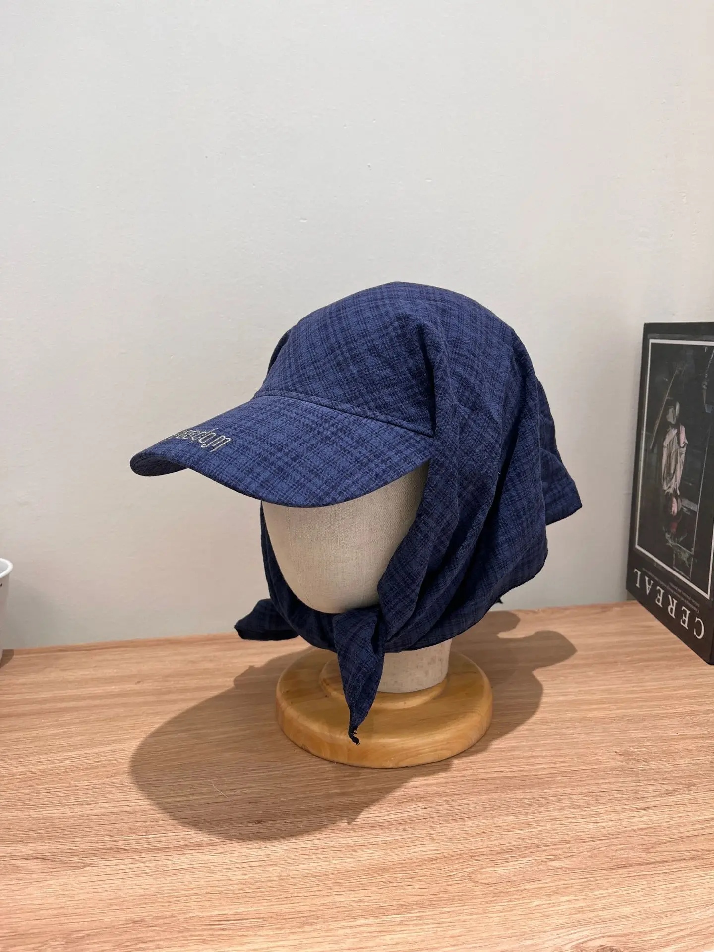 Premium Outdoor Camping Hat with Neck Scarf Breathable Mesh Wide Brim Sun Protection Hat
