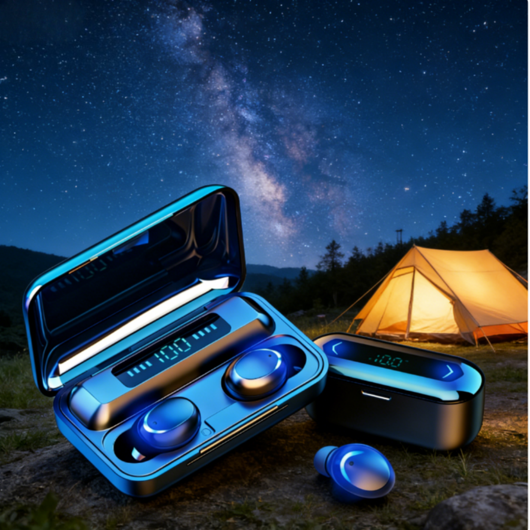 SportFit True Wireless Earbuds Bluetooth Headphones with Touch Control Waterproof Sports Earbuds & High Bass Stereo