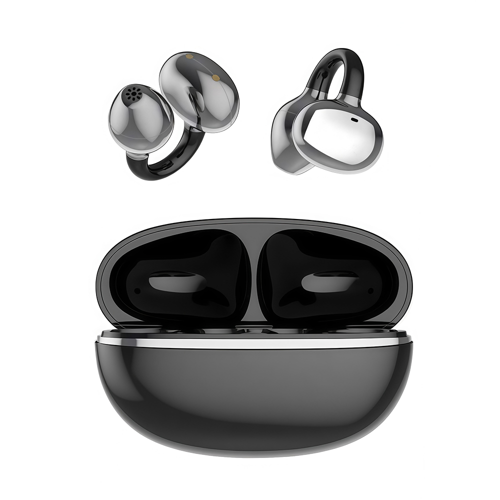 Open Ear Clip Wireless Earbuds ENC Bluetooth Sports Headphones