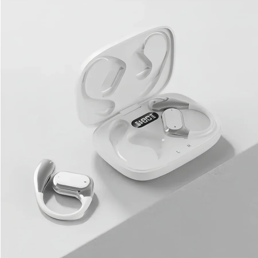Secure Fit Sports Bluetooth Wireless Earbuds with ENC Noise Cancelling Microphone