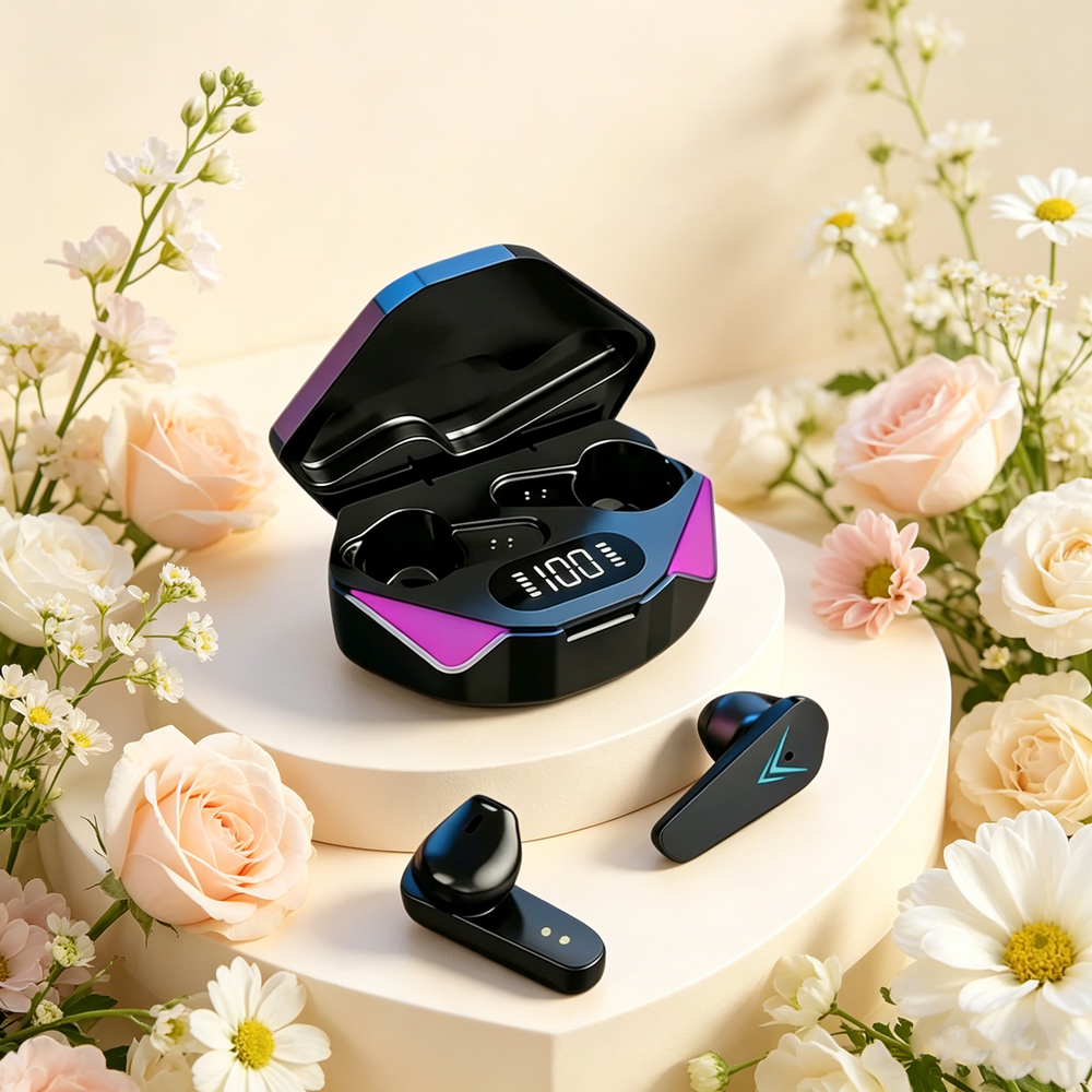 TWS Gaming Earbuds Stereo Wireless Bluetooth Headset with Mic