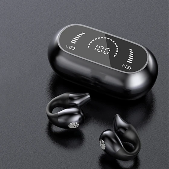 Premium Wireless Bluetooth Earbuds with LED Power Display & Mic Sport Earphones