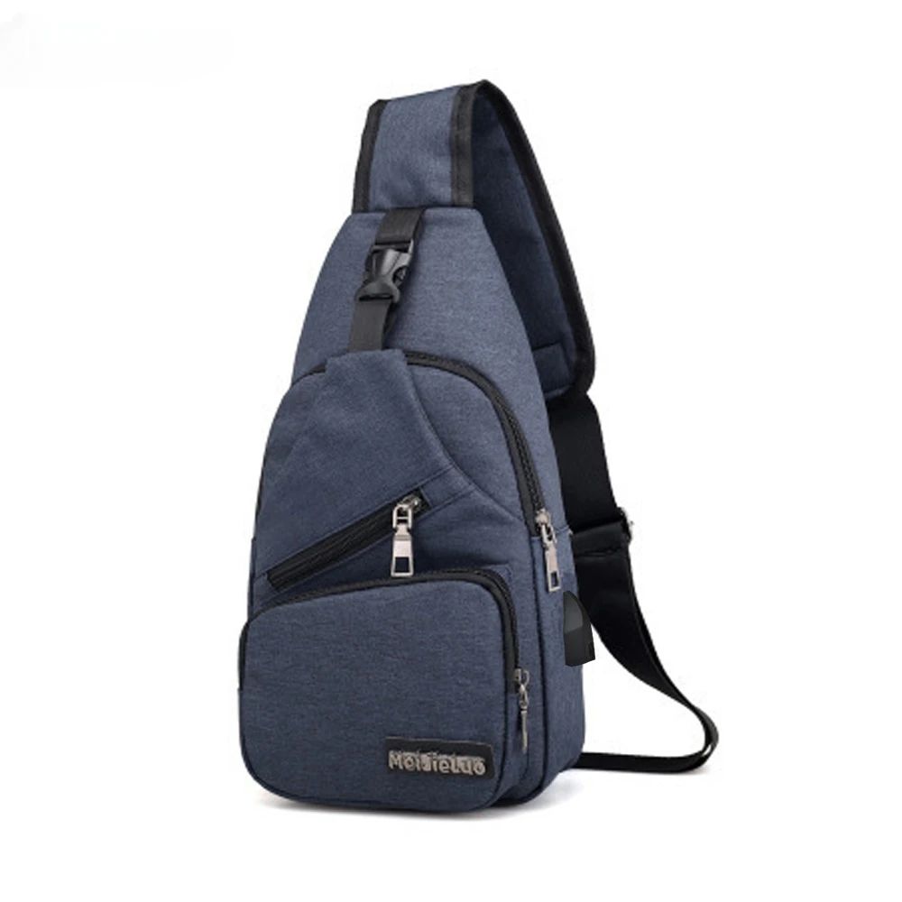 UrbanCharge Pro USB Sling Bag for Men Anti Theft Crossbody Chest Bag with Built In Power Port