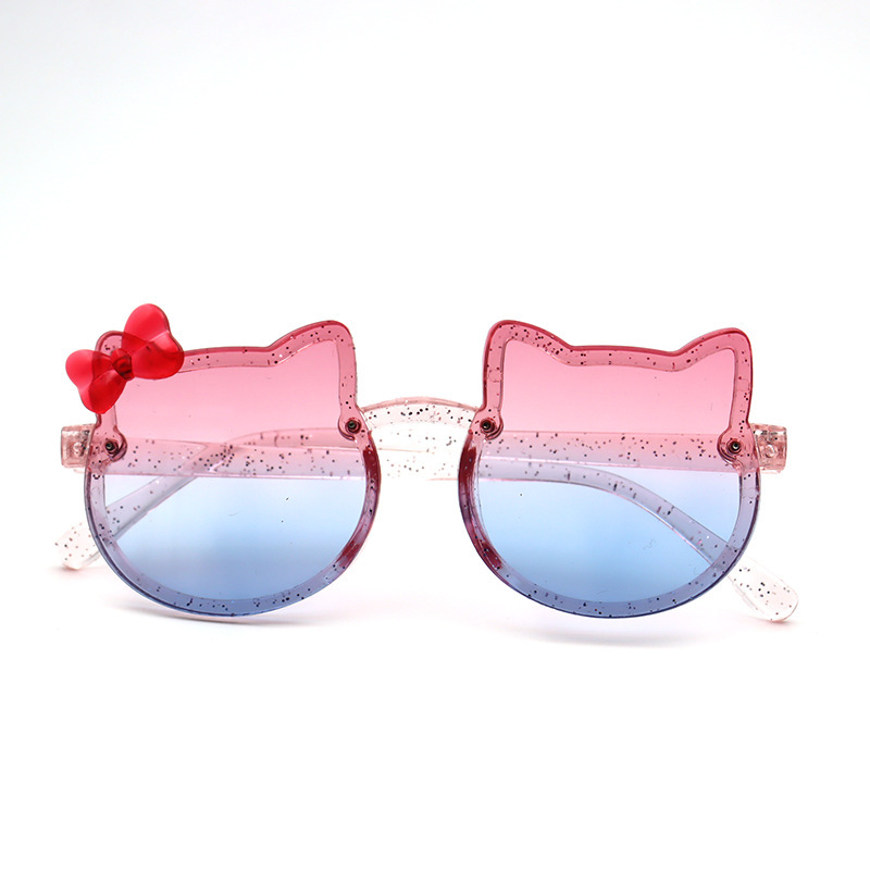 Gradient Cartoon Kids Sunglasses UV Resistant Baby Sunglasses for Girls