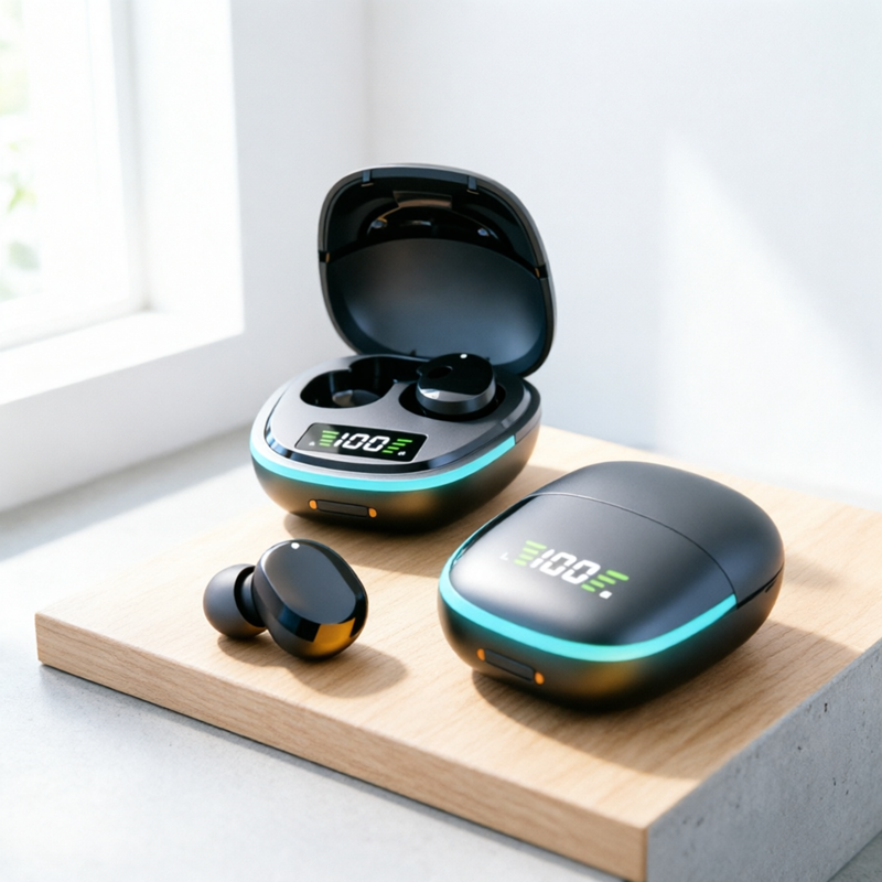 Bluetooth Wireless Earbuds with Mic Sport TWS In Ear Headset for Smartphones