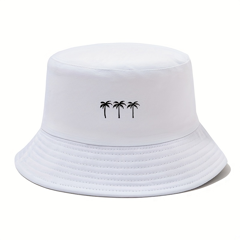 Coconut Print Bucket Hat for Men and Women Summer Beach Fisherman Hat