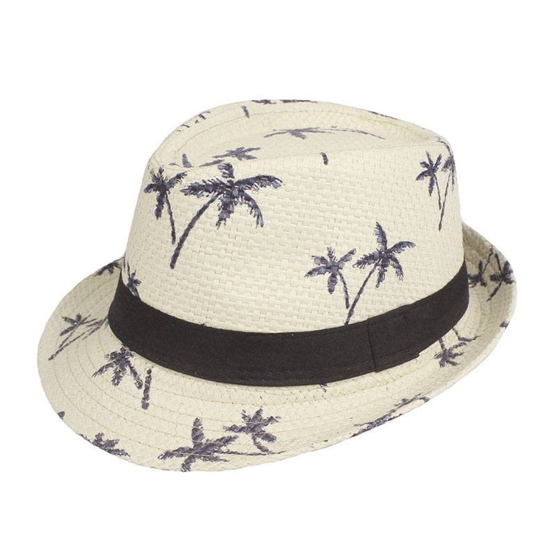 Kids Straw Panama Sun Hat for Boys and Girls Summer Beach Cap
