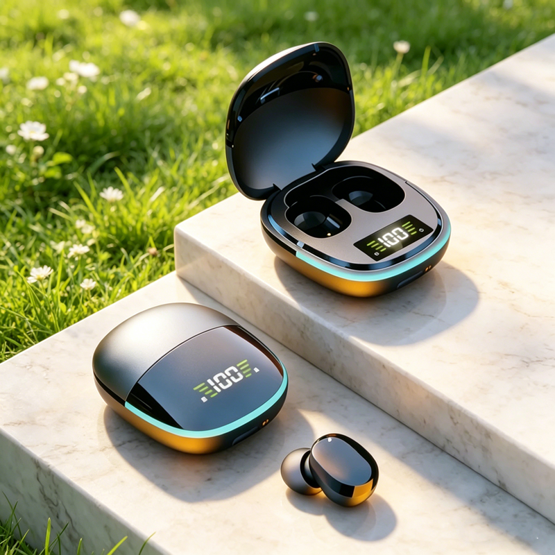 TWS Wireless Earbuds with Mic Bluetooth Sport Earphones for Smartphones