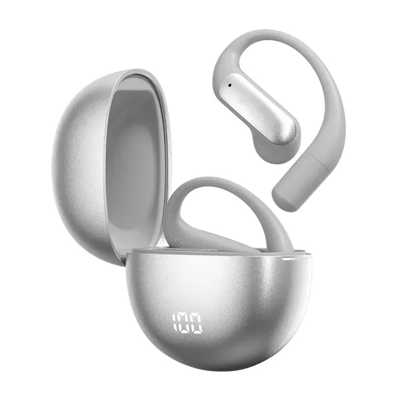 Open Ear Wireless Earbuds Bluetooth Sports Headset Lightweight Smart Voice Earphones