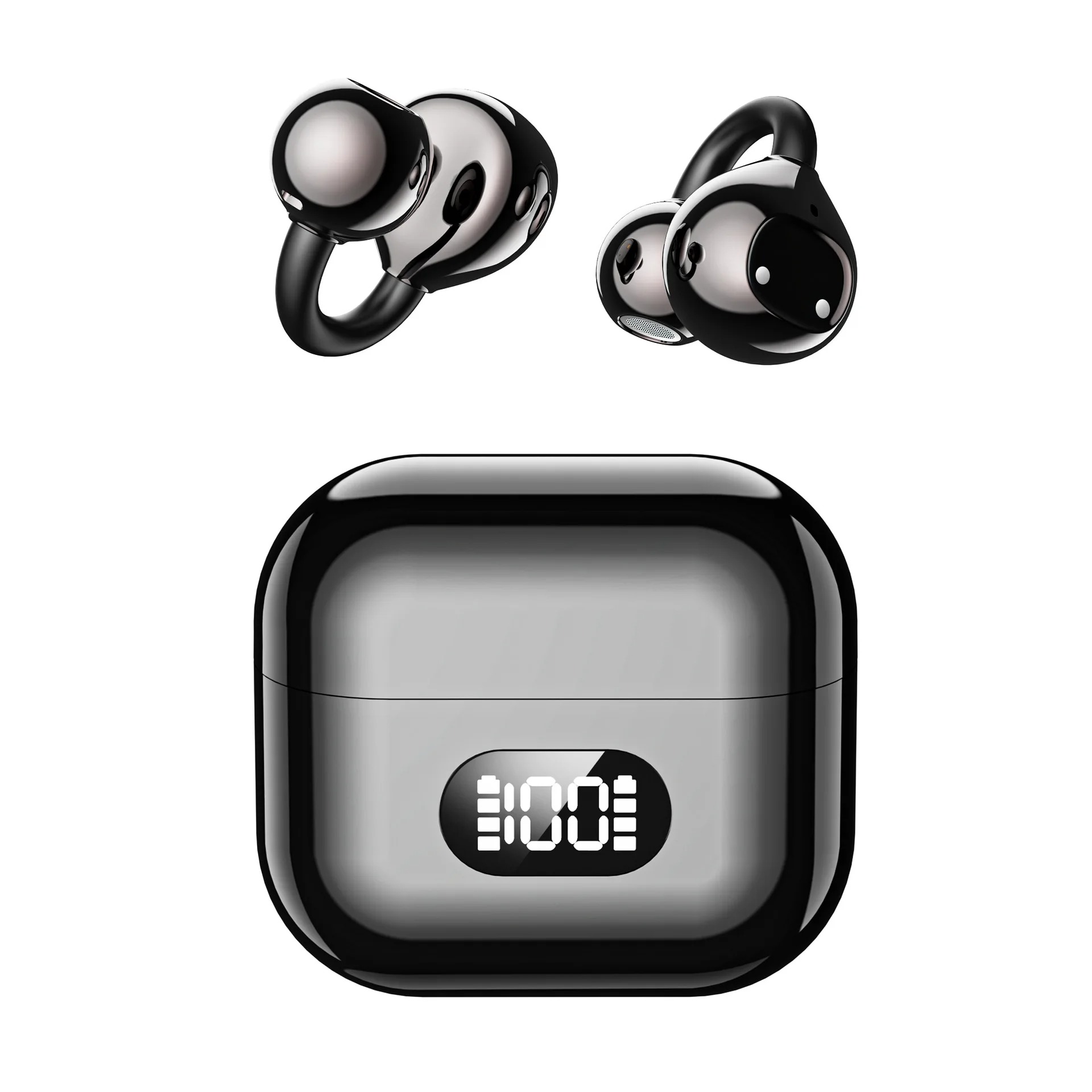 Open Ear Clip Bluetooth Earphones Lightweight Wireless Earbuds for Sport and Music