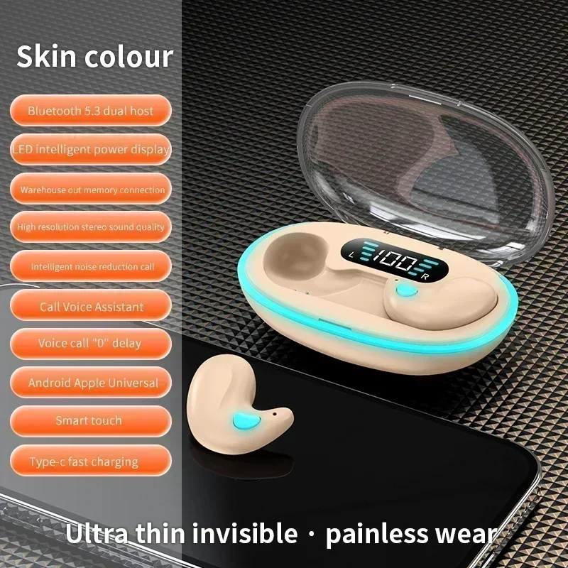 TWS Wireless Earbuds with Noise Reduction Bluetooth Sport Gaming Headphones